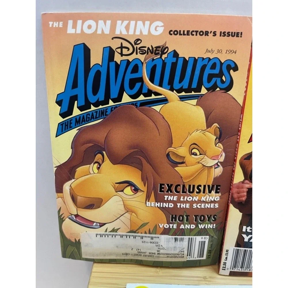 VTG Disney Adventures Magazine Lot‎ 1994 Lion King Flintstones The Mask